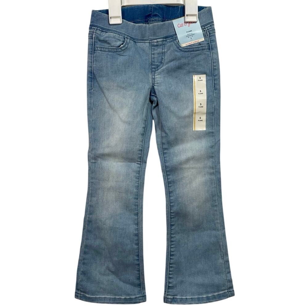 Cat & Jack Girls 5 Pull on Flare Jeans